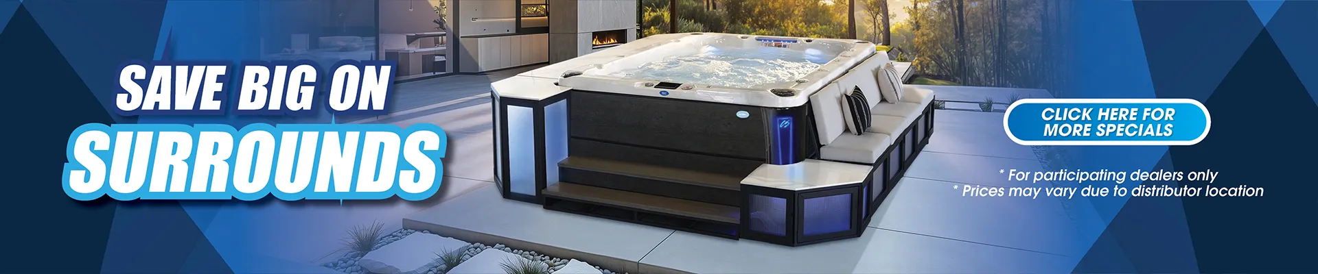 Calspas hot tub being used in a family setting - Evans