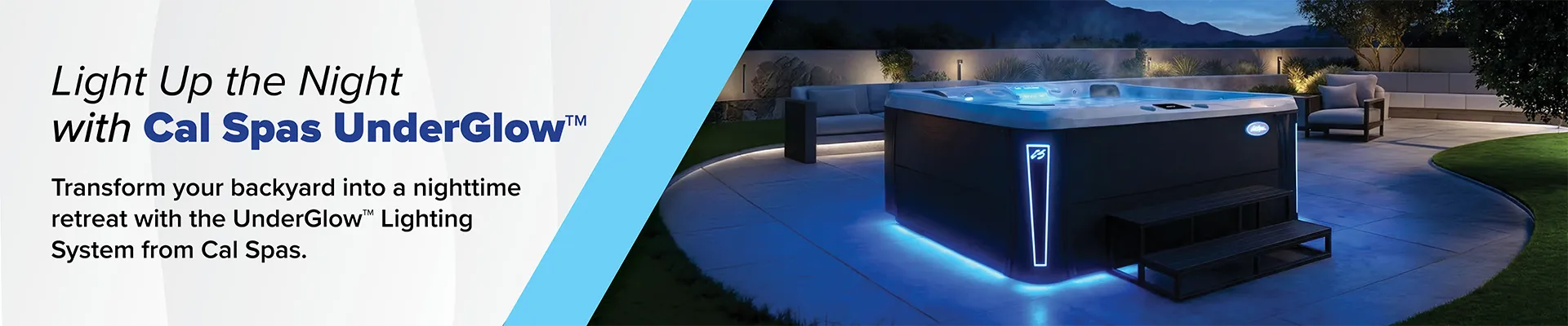 Calspas hot tub being used in a family setting - Evans